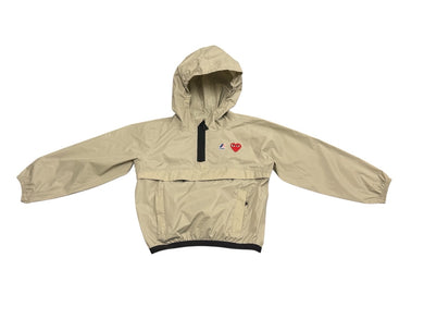 PLAY COMME des GARCONS K-WAY プレイコムデギャルソン ケイウェイ パーカー CA#06569 ベージュ ナイロン キッズ サイズ 4YEARS 美品 中古 4b005535