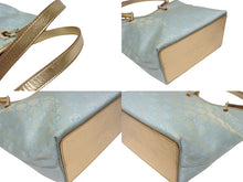 Load image into Gallery viewer, [USED/中古]GUCCI グッチ トートバッグ ブルー ゴールド キャンバス 002 1099 001998 ゴールド金具 Bランク 中古 4b005593