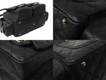 画像をギャラリービューアに読み込む, CHANEL シャネル カンボンライン マルチポケットハンドバック 10番代 A25173 ブラック ピンク シルバー金具 美品 中古 56316