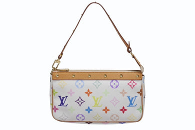 極美品 LOUIS VUITTON ルイヴィトン ポシェット アクセソワール アクセサリーポーチ M92649 モノグラム マルチカラー 村上隆 中古 4b005784