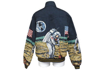 画像をギャラリービューアに読み込む, 極美品 SAINT LAURENT サンローラン ブルゾン ムーンディスカバリー テディブルゾン 刺繍 16SS 9644 Y565K シルバー金具 中古 58503