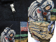 画像をギャラリービューアに読み込む, 極美品 SAINT LAURENT サンローラン ブルゾン ムーンディスカバリー テディブルゾン 刺繍 16SS 9644 Y565K シルバー金具 中古 58503