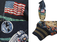 画像をギャラリービューアに読み込む, 極美品 SAINT LAURENT サンローラン ブルゾン ムーンディスカバリー テディブルゾン 刺繍 16SS 9644 Y565K シルバー金具 中古 58503