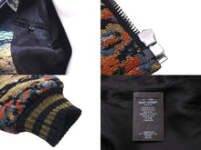 画像をギャラリービューアに読み込む, 極美品 SAINT LAURENT サンローラン ブルゾン ムーンディスカバリー テディブルゾン 刺繍 16SS 9644 Y565K シルバー金具 中古 58503