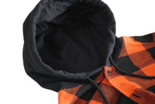 画像をギャラリービューアに読み込む, DESCENDANT ディセンダント シャツ ネルシャツ チェックシャツ フード付き サイズ 2 オレンジ 中古 58730