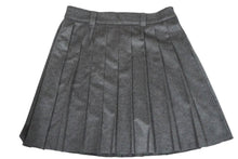 画像をギャラリービューアに読み込む, 新品未使用 MIUMIU ミュウミュウ プリーツスカート MG1856113K ダブルベルトループ ウール グレー サイズ42 中古 59198
