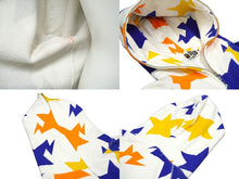 Load image into Gallery viewer, A BATHING APE アベイシングエイプ パーカー フーディー ジップアップ 星 コットン ホワイト マルチカラー L 良品 中古 60229