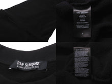 画像をギャラリービューアに読み込む, 極美品 RAF SIMONS ラフシモンズ クルーネック スウェット トレーナー 22AW サイズ1 ブラック コットン 222-M168 中古 60134