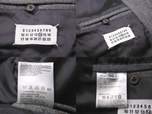 画像をギャラリービューアに読み込む, MARTIN MARGIELA マルタンマルジェラ 本人期 ジャケット ハチノジライダース グレー サイズ50 28 AM006 美品 中古 60155