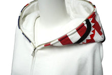 Load image into Gallery viewer, アメリカ限定 極美品 A BATHING APE アベイシングエイプ パーカー シャークパーカー ホワイト ネイビー レッド サイズXL 中古 60228