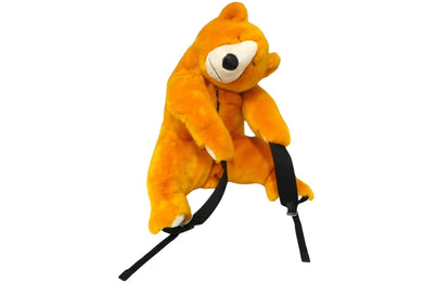 極美品 DOLCE&GABBANA ドルチェアンドガッバーナ ベア バックパック ファー オレンジ クマ リュック 鞄 BM1480 中古 60450