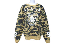 Load image into Gallery viewer, A BATHING APE アベイシングエイプ スウェット ASNKA GENERALS 1st カモ柄 パット入り プリント サイズM 美品 中古 60745