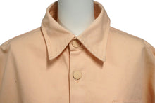 画像をギャラリービューアに読み込む, RAF SIMONS ラフシモンズ レザーパッチ付きオーバーサイズ半袖デニムシャツ 23SS 231 M245 ピンク サイズS 良品 中古 60752