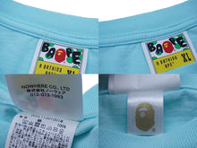 Load image into Gallery viewer, A BATHING APE アベイシングエイプ BABY MILO 長袖Ｔシャツ サイズXL ブルー コットン 002LTI301001M 美品 中古 60777