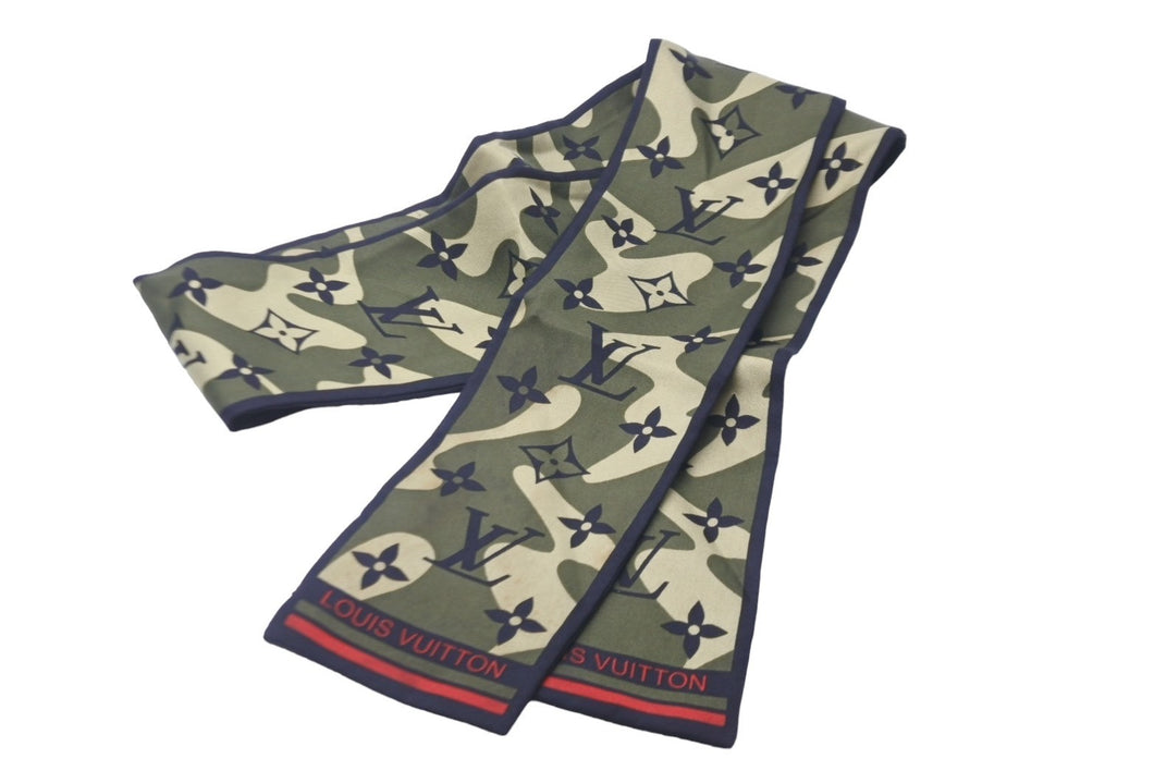 ルイヴィトン　スカーフ　LOUIS VUITTON LOUIS VUITTON ルイヴィトン スカーフ カモフラージュ モノグラム 村上