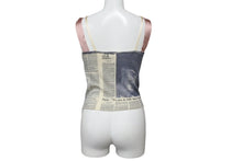 Load image into Gallery viewer, 極美品 Christian Dior クリスチャンディオール ジョンガリアーノ トップス ビスチェ ニュースペーパー 0H13055040 サイズ36 60883