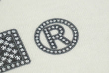 Load image into Gallery viewer, A BATHING APE アベイシングエイプ 長袖Ｔシャツ ラインストーンプリント 90年代 コットン ホワイト グレー M 美品 中古 61187