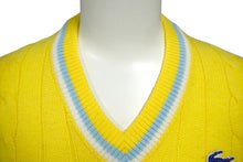 画像をギャラリービューアに読み込む, IZOD LACOSTE アイゾッドラコステ ニットセーター ヴィンテージ アクリル キッズ サイズ６ イエロー 良品 中古 61256