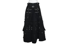 Load image into Gallery viewer, 極美品 BALENCIAGA バレンシアガ マキシ リバー スカート 3WAY 22SS ブラック デニム サイズ34 681718 中古 61365