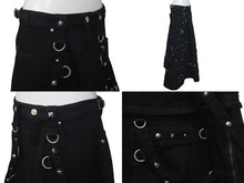 Load image into Gallery viewer, 極美品 BALENCIAGA バレンシアガ マキシ リバー スカート 3WAY 22SS ブラック デニム サイズ34 681718 中古 61365