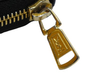 画像をギャラリービューアに読み込む, YVES SAINT LAURENT イヴ サンローラン 長財布 ラウンドファスナー YSLロゴ 352904 レザー ブラック 美品 中古 4c061010