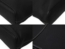 画像をギャラリービューアに読み込む, BURBERRY バーバリー ハンドバッグ ゴールドプレート ノバチェック ホースマーク ジャガード織り レザー ブラック 美品 中古 61815