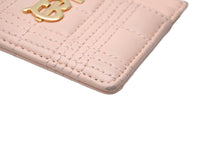 画像をギャラリービューアに読み込む, BURBERRY バーバリー キルティング ローラ カードケース ピンク ラムスキン 8056102B1916 ウォレット 名刺入れ 美品 中古 61903