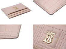 画像をギャラリービューアに読み込む, BURBERRY バーバリー キルティング ローラ カードケース ピンク ラムスキン 8056102B1916 ウォレット 名刺入れ 美品 中古 61903
