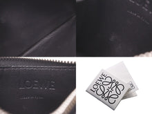 画像をギャラリービューアに読み込む, LOEWE ロエベ コインカードホルダー ラージ コインケース C660O37X01 ブラック パラジウム シルバー金具 美品 中古 61905