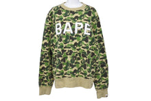 Load image into Gallery viewer, A BATHING APE アベイシングエイプ スウェットシャツ カモフラージュ 001SWG301017X Mサイズ コットン グリーン 良品 中古 62137