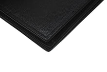 画像をギャラリービューアに読み込む, SAINT LAURENT サンローラン 二つ折りカードケース YSLロゴ 529887 レザー ブラック 美品 中古 62173