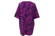 Load image into Gallery viewer, A BATHING APE アベイシングエイプ 半袖Ｔシャツ 001CSJ201015M XLサイズ カモフラージュ コットン パープル 美品 中古 62511