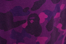 Load image into Gallery viewer, A BATHING APE アベイシングエイプ 半袖Ｔシャツ 001CSJ201015M XLサイズ カモフラージュ コットン パープル 美品 中古 62511
