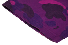 Load image into Gallery viewer, A BATHING APE アベイシングエイプ 半袖Ｔシャツ 001CSJ201015M XLサイズ カモフラージュ コットン パープル 美品 中古 62511