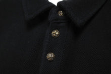 画像をギャラリービューアに読み込む, CHROME HEARTS クロムハーツ ポロシャツ マッティボーイ チョンパー クロスボール サイズXXL ブラック 美品 中古 62645