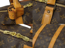 画像をギャラリービューアに読み込む, LOUIS VUITTON ルイヴィトン モノグラム キーポル45 ボストンバッグ PVC レザー M41428 ブラウン 旧型 中古 62685
