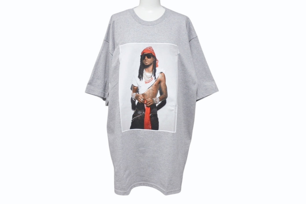 新品未使用 Supreme シュプリーム Playboi Carti プレイボイ カルティ PHOTO TEE 半袖Ｔシャツ グレー サイズXL FW25T50 中古 4b006363