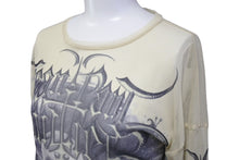 画像をギャラリービューアに読み込む, Jean Paul Gaultier HOMME ジャンポール ゴルチェ オム カットソー ヴィンテージ 総柄 シアー 560-5. CKK.JG. 美品 中古 63688