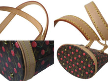 画像をギャラリービューアに読み込む, 新品同様 LOUIS VUITTON ルイ ヴィトン モノグラム チェリー バケットPM 村上隆 M95012 ハンドバッグ ブラウン 中古 63694