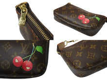 画像をギャラリービューアに読み込む, 新品同様 LOUIS VUITTON ルイ ヴィトン モノグラム チェリー バケットPM 村上隆 M95012 ハンドバッグ ブラウン 中古 63694