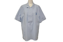 画像をギャラリービューアに読み込む, BURBERRY バーバリー ティッシ期 コットンポロシャツ 4558587 TBロゴ コットン ブルー サイズS 美品 中古 63713