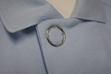 画像をギャラリービューアに読み込む, BURBERRY バーバリー ティッシ期 コットンポロシャツ 4558587 TBロゴ コットン ブルー サイズS 美品 中古 63713