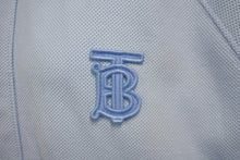 画像をギャラリービューアに読み込む, BURBERRY バーバリー ティッシ期 コットンポロシャツ 4558587 TBロゴ コットン ブルー サイズS 美品 中古 63713