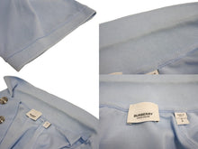 画像をギャラリービューアに読み込む, BURBERRY バーバリー ティッシ期 コットンポロシャツ 4558587 TBロゴ コットン ブルー サイズS 美品 中古 63713
