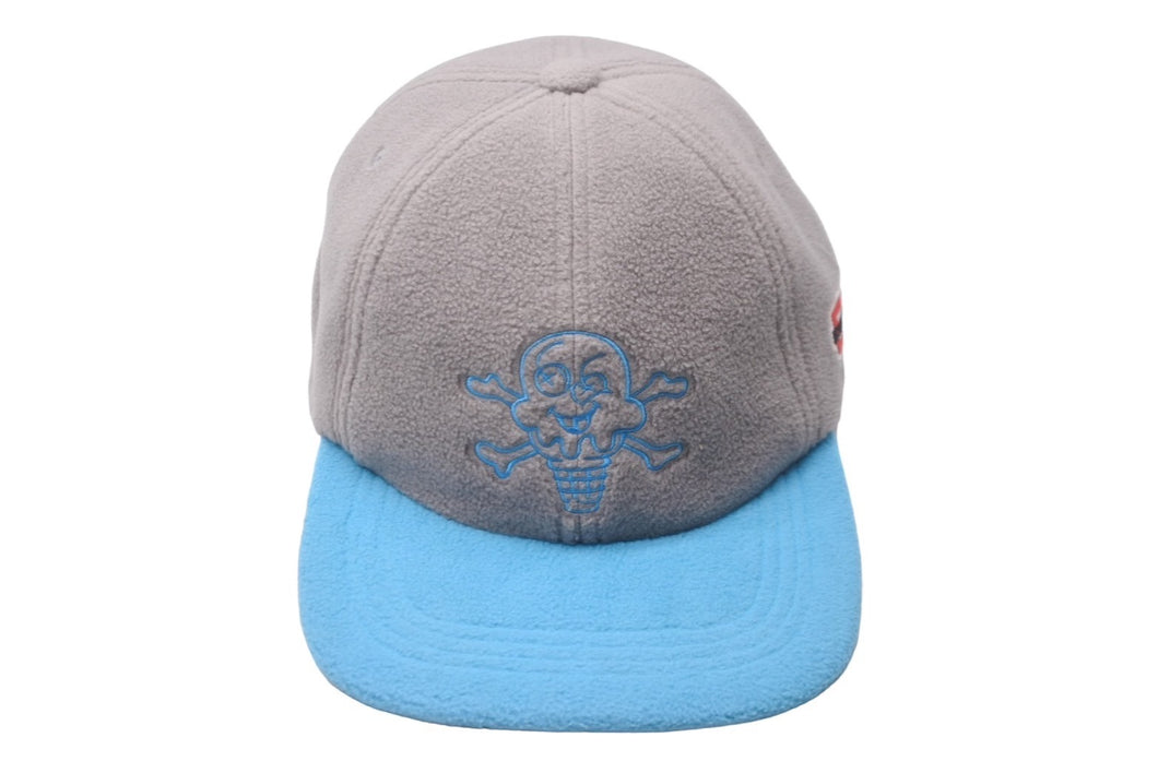 ICE CREAM アイスクリーム キャップ サイズO/S ICJP223H003 グレー ブルー Pharrell Williams BBC 刺繍 パッチ 中古 63935