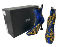 画像をギャラリービューアに読み込む, 新品未使用 VERSACE JEANS COUTURE ヴェルサーチ ジーンズ クチュール ブーツ サイズ36 71VA3SF3 総柄 中古 64143