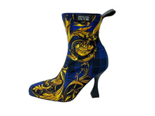 画像をギャラリービューアに読み込む, 新品未使用 VERSACE JEANS COUTURE ヴェルサーチ ジーンズ クチュール ブーツ サイズ36 71VA3SF3 総柄 中古 64143