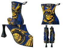 画像をギャラリービューアに読み込む, 新品未使用 VERSACE JEANS COUTURE ヴェルサーチ ジーンズ クチュール ブーツ サイズ36 71VA3SF3 総柄 中古 64143