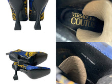 画像をギャラリービューアに読み込む, 新品未使用 VERSACE JEANS COUTURE ヴェルサーチ ジーンズ クチュール ブーツ サイズ36 71VA3SF3 総柄 中古 64143