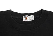 Load image into Gallery viewer, A BATHING APE × KAWS アベイシングエイプ カウズ 半袖Ｔシャツ サイズXS ブラック コットン ベイプ スター 美品 中古 64600